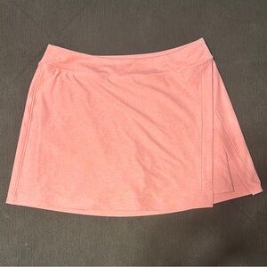 Outdoor Voices Asymmetrical A-Line Skort in Orange Pink